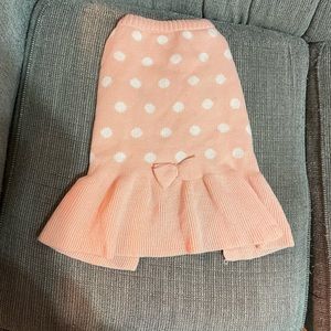Dog sweater with skirt size Large